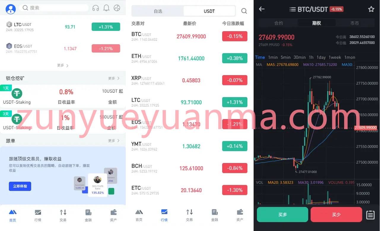 【商业收费源码】全新区块链交易所系统/币币期权交易/IEO/锁仓理财/日夜模板/多语言交易所/秒合约/合约交易