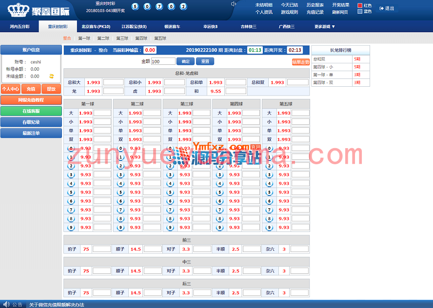 发布一套聚鑫ssc平台,老式玩法盘口网