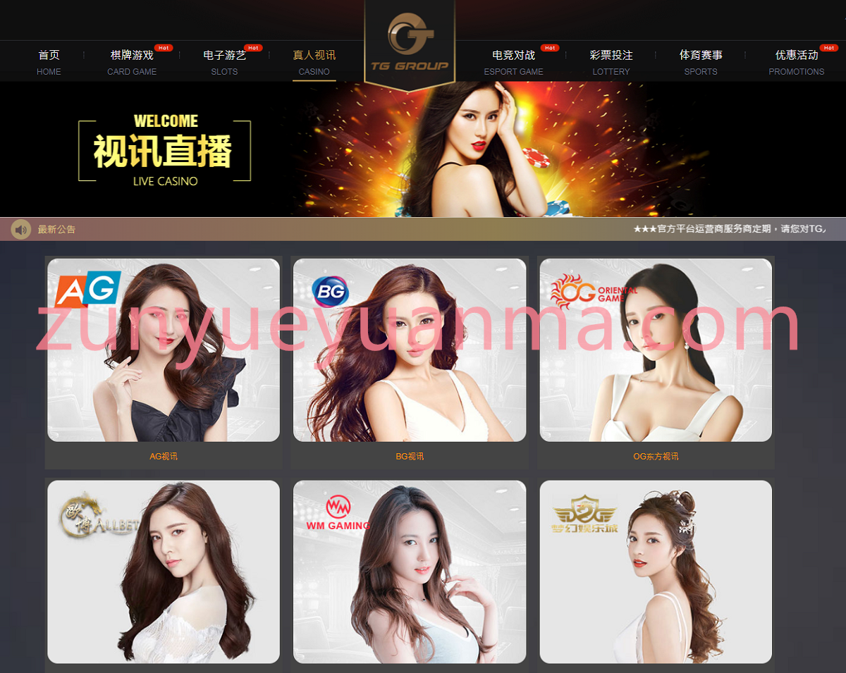 【商业收费源码】TGgroup娱乐城系统源码TG游戏API接口厂商