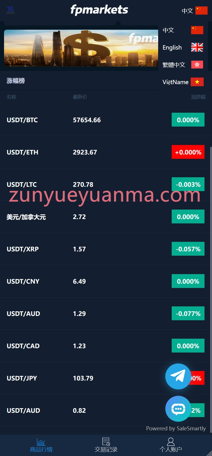 【商业收费源码】智汇交易所微盘微盘微交易源码四国语言